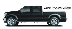 N-Fab - N-Fab Nerf Step 01-04 Toyota Tacoma Double Cab 5ft Bed - Tex. Black - W2W - 3in - T0277CC-TX - Image 4