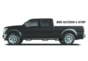 N-Fab - N-Fab Nerf Step 02-08 Dodge Ram 1500/2500/3500 Quad Cab 6.4ft Bed - Gloss Black - Bed Access - 3in - D0289QC-6 - Image 15