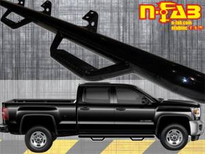 N-Fab - N-Fab Nerf Step 15-17 Chevy-GMC 2500/3500 Crew Cab - Gloss Black - Cab Length - 3in - C1575CC - Image 6