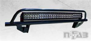 Light Bars & Accessories - Light Bars - N-Fab - N-Fab Off Road Light Bar 2017 Ford F250/F350 Super Duty w/ Adaptive Cruise Control - Gloss Black - F1730OR-AC