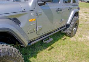 N-Fab - N-Fab RKR Step System 2019 Jeep Wrangler JT 4 Door Truck Full Length - Tex. Black - 1.75in - J194TRKRS4 - Image 25