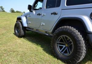 N-Fab - N-Fab Trail Slider Steps 2020 Jeep Wrangler Gladiator JT 4 Door All Beds - SRW - Textured Black - TSJ194-TX - Image 7