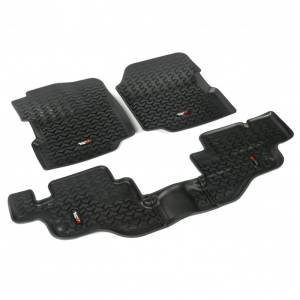 Rugged Ridge - Rugged Ridge All Terrain Floor Liner Kit, Black; 76-95 Jeep CJ/Wrangler YJ 12987.09 - Image 2