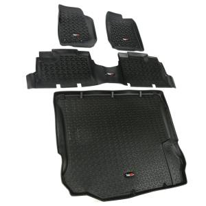 Rugged Ridge - Rugged Ridge All Terrain Floor Liner Set, Black; 11-18 Jeep Wrangler JK, 4 Door 12988.04 - Image 2