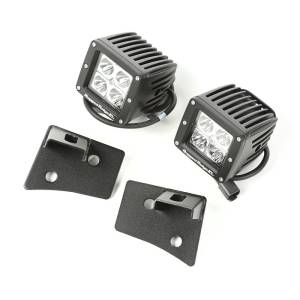 Rugged Ridge - Rugged Ridge Light Kit, Windshield Mounted, Square, Black; 07-18 Wrangler JK 11027.16 - Image 2