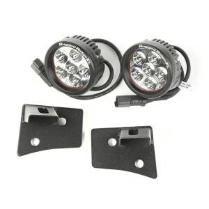 Rugged Ridge - Rugged Ridge Light Kit, Windshield Mounted, Round, Black; 07-18 Wrangler JK 11027.17 - Image 2