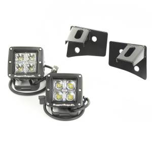 Rugged Ridge - Rugged Ridge Light Kit, Windshield Mounted, Square, Black; 07-18 Wrangler JK 11027.10 - Image 2