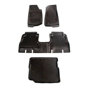 Rugged Ridge - Rugged Ridge Floor Liner, Front/Rear/Cargo; Black, 2018-2020 Jeep Wrangler JL 4 Dr 12988.05 - Image 2