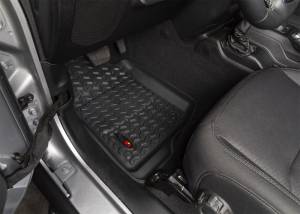 Rugged Ridge - Rugged Ridge Floor Liner, Front/Rear/Cargo; Black, 2018-2020 Jeep Wrangler JL 4 Dr 12988.05 - Image 4