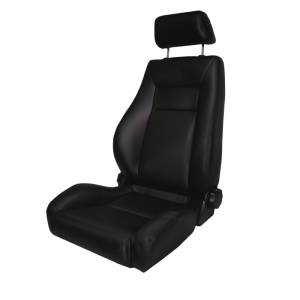Rugged Ridge Ultra Seat, Front, Reclinable, Black; 76-02 Jeep CJ/Wrangler YJ/TJ 13404.01