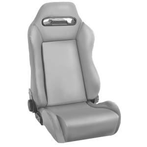 Rugged Ridge Sport Seat, Front, Reclinable, Gray; 76-02 Jeep CJ/Wrangler YJ/TJ 13405.09