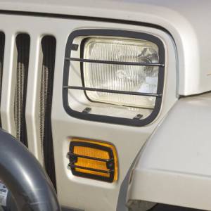 Rugged Ridge Euro Guard Kit, Headlight and Turn Signal; 87-95 Jeep Wrangler YJ 11230.02
