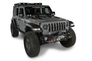 Rugged Ridge - Rugged Ridge Arcus Front Bumper Tube Overrider, Black, 18-21 Jeep Wrangler JL 11549.03 - Image 2