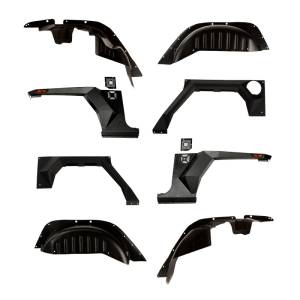 Rugged Ridge XHD Armor Fender Kit, Liner; 07-18 Jeep Wrangler JKU, 4 Door 11615.06