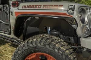 Rugged Ridge - Rugged Ridge Inner Fender Liners, Front, Aluminum, Black; 18-21 Jeep Wrangler JL 11615.61 - Image 3