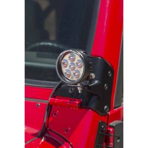 Rugged Ridge - Rugged Ridge Light Mount Bracket Kit, Windshield; 97-06 Jeep Wrangler TJ 11027.02 - Image 3