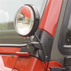 Rugged Ridge - Rugged Ridge Light Mount Bracket Kit, Windshield; 97-06 Jeep Wrangler TJ 11027.02 - Image 4