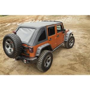 Rugged Ridge - Rugged Ridge Bowless Soft Top, Black Diamond; 07-18 Jeep Wrangler JKU, 4 Door 13750.38 - Image 4