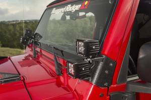 Rugged Ridge - Rugged Ridge Light Kit, Dual A-Pillar, 3 Inch, Square; 97-06 Jeep Wrangler TJ/LJ 11232.38 - Image 4
