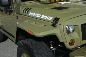 Rugged Ridge - Rugged Ridge Hurricane Fender Flare Kit, US, Smooth; 07-18 Jeep Wrangler JK 11640.25 - Image 5