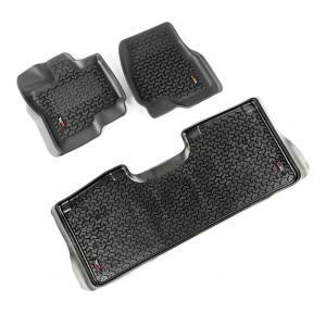 Rugged Ridge Floor Liner Kit, Black; 15-18 Ford F-150 82987.05