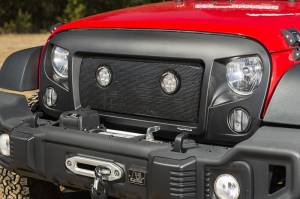 Rugged Ridge - Rugged Ridge Spartan Grille Insert Kit, LED Lights; 07-18 Jeep Wrangler JK 12034.35 - Image 3