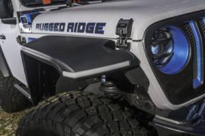 Rugged Ridge - Rugged Ridge Max Terrain Fender Flare Set, Front and Rear; 18-21 Jeep Wrangler JL 11640.51 - Image 3