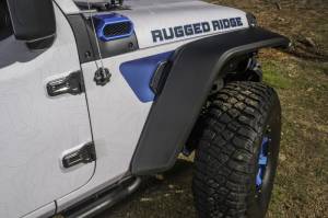 Rugged Ridge - Rugged Ridge Max Terrain Fender Flare Set, Front and Rear; 18-21 Jeep Wrangler JL 11640.51 - Image 7