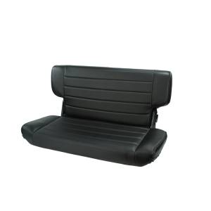 Rugged Ridge Seat, Rear, Fold/Tumble, Black Denim; 97-02 Jeep Wrangler TJ 13463.15