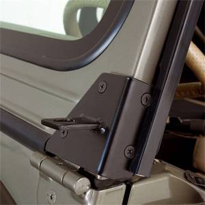 Rugged Ridge - Rugged Ridge Light Mount Bracket Kit, Windshield; 76-95 Jeep CJ/Wrangler YJ 11027.01 - Image 3