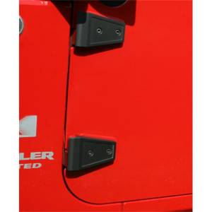 Rugged Ridge - Rugged Ridge Door Hinge Cover Kit, Textured Black; 07-18 Jeep Wrangler JK 11205.10 - Image 2