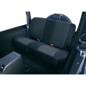 Rugged Ridge - Rugged Ridge Seat Cover Kit, Rear, Fabric, Black; 80-95 Jeep CJ/Wrangler YJ 13280.01 - Image 2