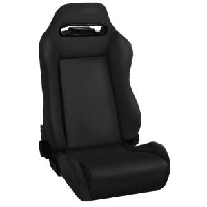 Rugged Ridge Sport Seat, Front, Reclinable, Black Denim; 76-02 CJ/Wrangler YJ/TJ 13405.15