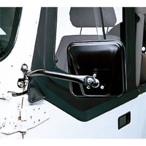 Rugged Ridge - Rugged Ridge Door Mirror Kit, CJ-Style, Black; 97-06 Jeep Wrangler TJ 11001.08 - Image 2