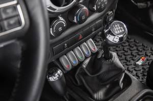 Rugged Ridge - Rugged Ridge Switch Pod Panel, Center Console, Lower; 11-18 Jeep Wrangler JK/JKU 17235.54 - Image 3