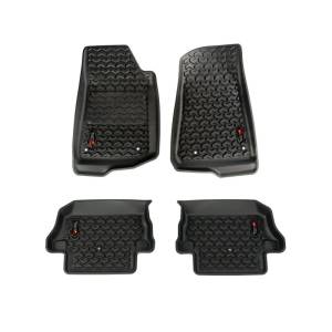 Rugged Ridge - Rugged Ridge All Terrain Floor Liner Kit, Front/Rear, Black, 18-20 Jeep Wrangler JL, 2 Dr 12987.43 - Image 2