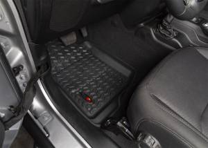 Rugged Ridge - Rugged Ridge All Terrain Floor Liner Kit, Front/Rear, Black, 18-20 Jeep Wrangler JL, 2 Dr 12987.43 - Image 3