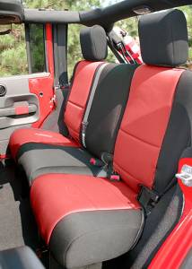 Rugged Ridge - Rugged Ridge Seat Cover Kit, Black/Red; 07-10 Jeep Wrangler JK, 2 Door 13294.53 - Image 3