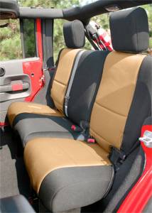 Rugged Ridge - Rugged Ridge Seat Cover Kit, Black/Tan; 11-18 Jeep Wrangler JK, 2 Door 13296.04 - Image 3