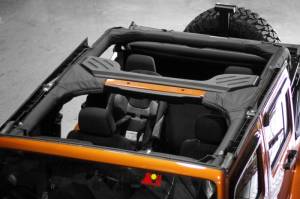 Interior - Roll Bars & Cages - Rugged Ridge - Rugged Ridge Roll Bar Cover, Polyester; 07-18 Jeep Wrangler JKU 13613.01
