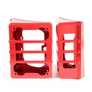 Rugged Ridge Elite Guard Kit, Tail Light, Red; 07-18 Jeep Wrangler JK 11226.06