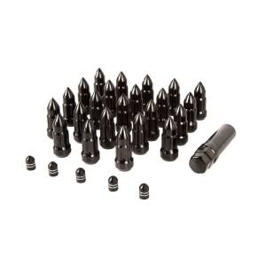 Rugged Ridge Wheel Lug Nut/Valve Stem Cap Kit, Bullet Style, Black 16715.27