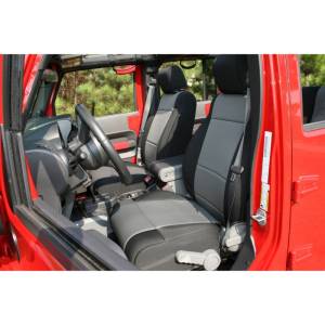 Rugged Ridge - Rugged Ridge Seat Cover Kit, Front, Neoprene, Black/Gray; 07-10 Jeep Wrangler JK 13214.09 - Image 1