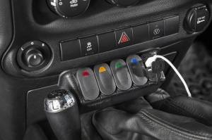 Rugged Ridge - Rugged Ridge Switch Panel Kit, Lower; 11-18 Jeep Wrangler JK/JKU 17235.84 - Image 4