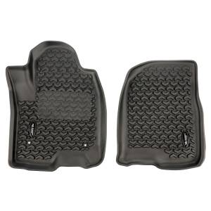 Rugged Ridge Floor Liner, Front, Black; 2020 Chevy Silverado Crew Cab 82901.32