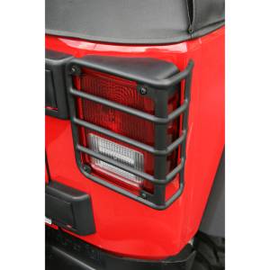 Rugged Ridge Euro Guard Kit, Tail Light, Black; 07-18 Jeep Wrangler JK 11226.02