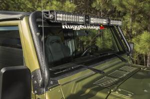 Rugged Ridge - Rugged Ridge Light Bar, Windshield Mounted; 97-06 Jeep Wrangler TJ/TJ 11232.08 - Image 4