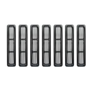 Rugged Ridge Grille Insert, Billet Style, Black; 97-06 Jeep Wrangler TJ 11401.03