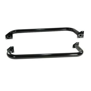 Rugged Ridge - Rugged Ridge Tube Side Step Kit, Round, 3 Inch, Black; 97-06 Jeep Wrangler TJ 11590.04 - Image 1