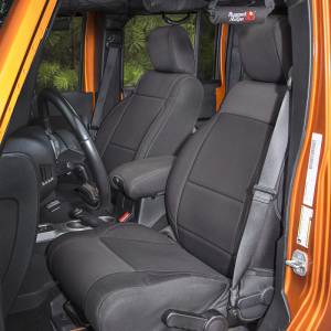 Rugged Ridge Seat Cover Kit, Black; 11-18 Jeep Wrangler JK, 2 Door 13296.01